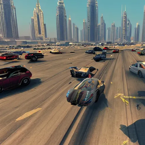 Image similar to gta : dubai, weirdcore