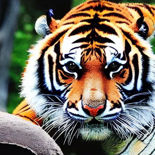 Image similar to kenny the down syndrome tiger