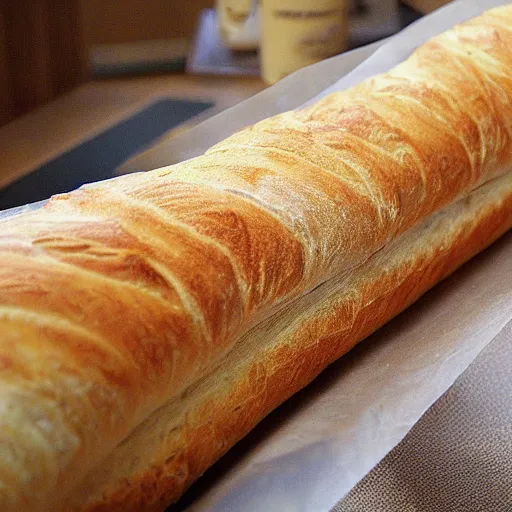 Image similar to a beautiful and big baguette