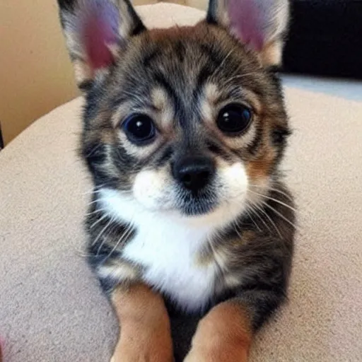 Image similar to Extremely cute!!! dog cat hybrid