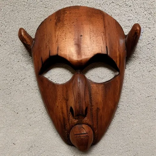 Image similar to alien wooden mask