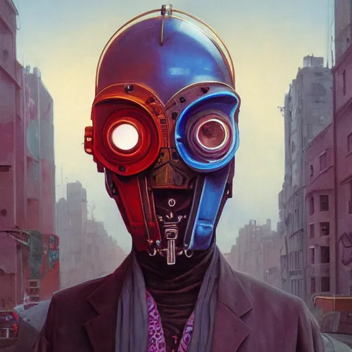 Cyberpunk masked guy Free Animated Steam Artwork by ghost5099 on