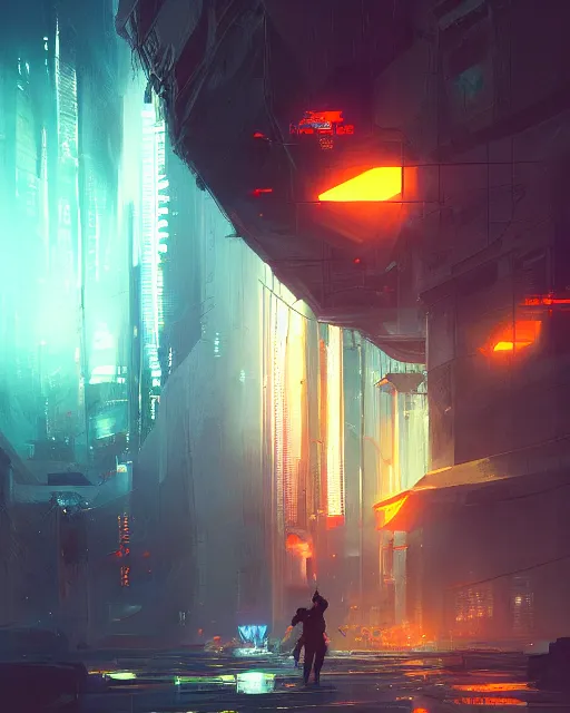 Image similar to a cyberpunk style photographer volumetric lighting, back lighting, rimlight, dramatic lighting, digital painting, highly detailed, artstation, sharp focus, illustration, Artgerm, Jean-Léon Gérôme , ruan jia