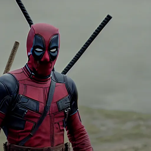 Image similar to Deadpool in the Vikings 4K quality super realistic