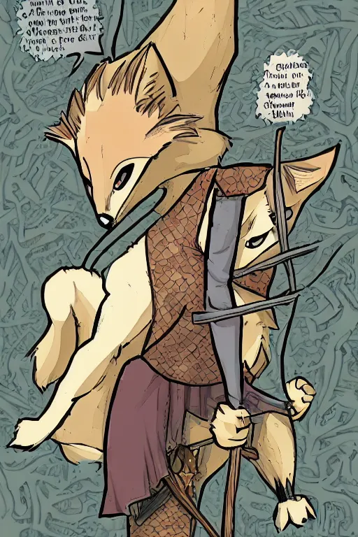 Image similar to a graphic novel comic about medival anthropomorphic foxes, by mike holmes, manga, webcomic, by kawacy