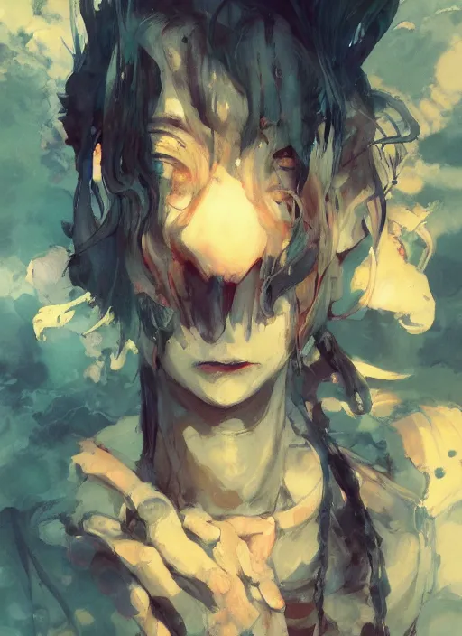 Prompt: surreal gouache painting, by yoshitaka amano, by ruan jia, by Conrad roset, by good smile company, detailed anime 3d render of guara wolf, portrait, cgsociety, artstation, rococo mechanical, dieselpunk atmosphere