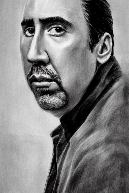 Prompt: nicholas cage, portrait, unreak engine 5, extremely detailed,