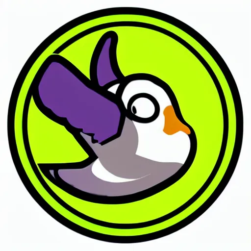 Prompt: duck dragon twitch emote