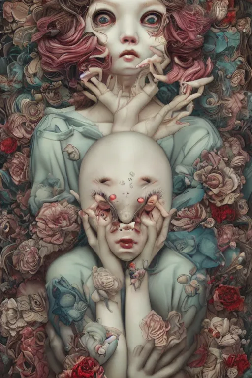 Image similar to by james jean, by mark ryden, by ross tran, by greg rutkowksi