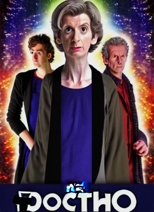 Prompt: doctor who big finish artwork poster photoshop digital art