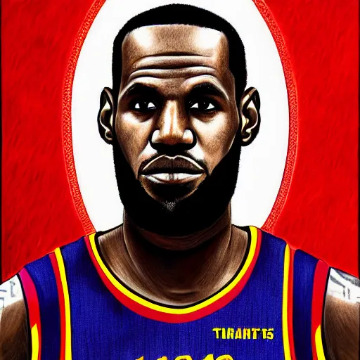 prompthunt: 1 line drawing of lebron james