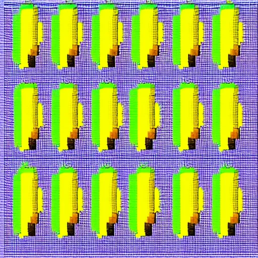 Prompt: banana pixel art, sprite sheet