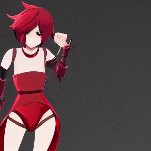 Image similar to ruby rose from RWBY