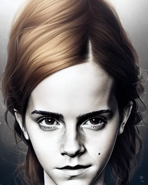 Image similar to emma watson as hermione cast wand spell, hogwarts, d & d, soft diffused light, bjork aesthetic, translucent, by rineke dijkstra and artgerm, intricate details, highly detailed, masterpiece,