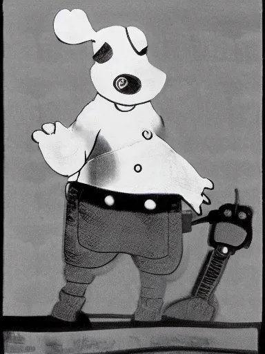 Image similar to an anthropomorphic mouse holding two guns, art by frank miller