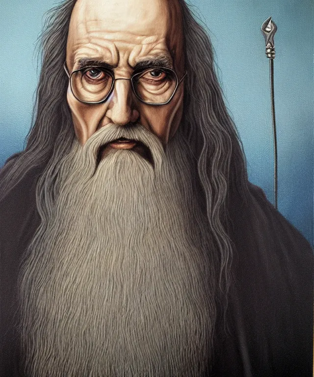 Image similar to portrait of Saruman in Breaking Bad, lowbrow painting by Mark Ryden