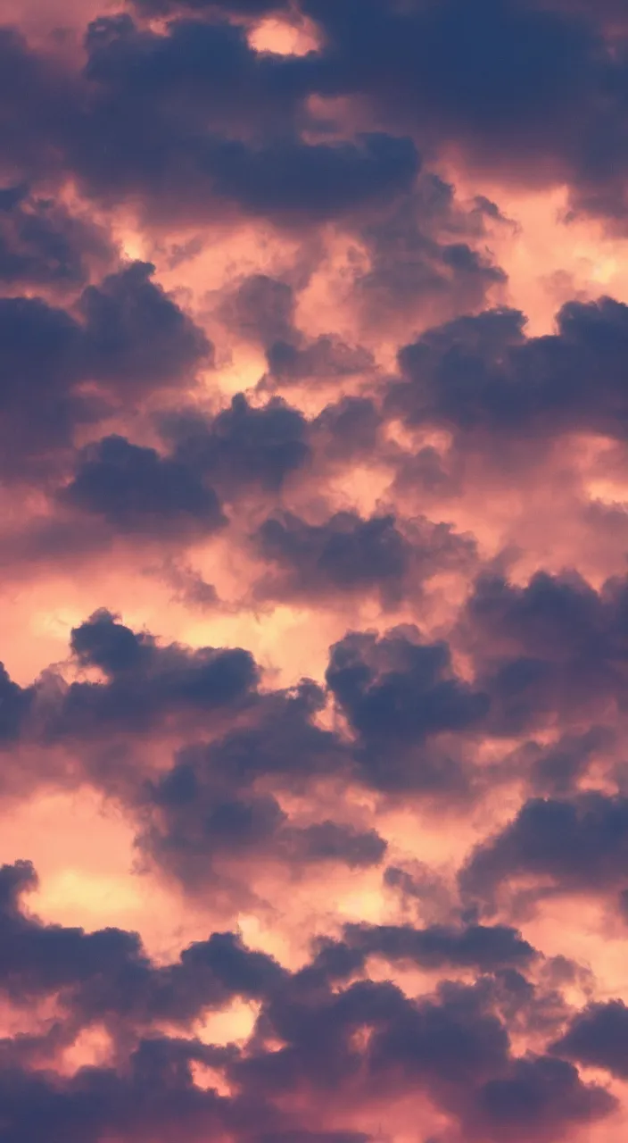 Prompt: fluffy clouds pink and yellow gradient , aesthetic