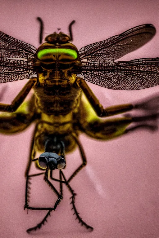 Image similar to a macro photograph of a cyborg dragonfly by adam gor, by javier ruperez, 8 k