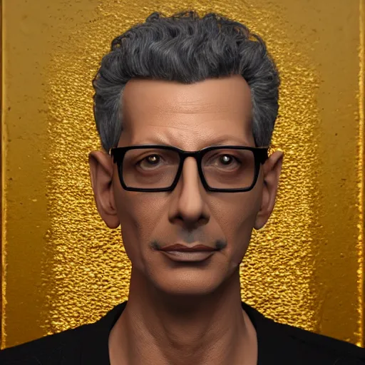 Prompt: hyperrealistic dslr film still of jeff goldblum disguised as gold doubloon, stunning 8 k octane comprehensive 3 d render, inspired by istvan sandorfi & greg rutkowski & unreal engine, perfect symmetry, dim volumetric cinematic lighting, extremely hyper - detailed, incredibly real lifelike attributes & flesh texture, intricate, masterpiece, artstation, stunning