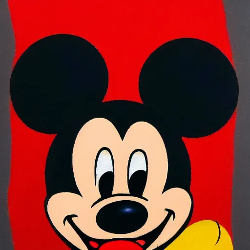 Prompt: mickey mouse einstein portrait