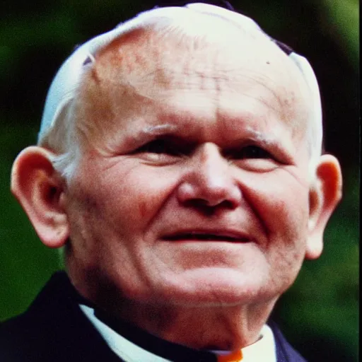 Image similar to john paul ii as monkey