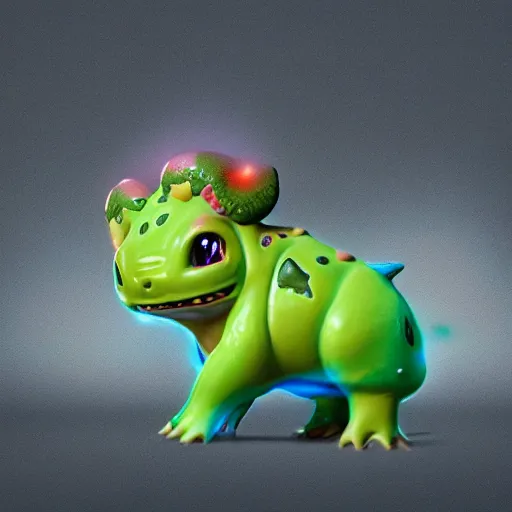 Prompt: Photorealistic bulbasaur tripping on acid. Hyperdetailed photorealism, 108 megapixels, amazing depth, glowing rich colors, powerful imagery, psychedelic Overtones, 3D finalrender, 3d shading, cinematic lighting, artstation concept art