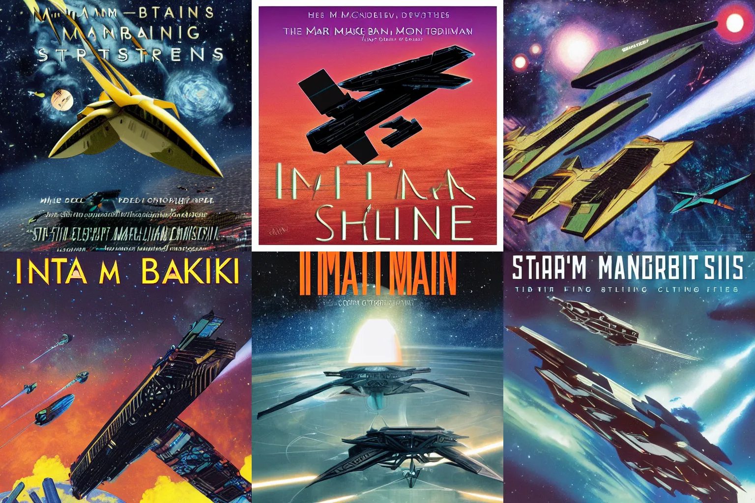 Prompt: Iain M Banks the Culture starships fighting, detailed