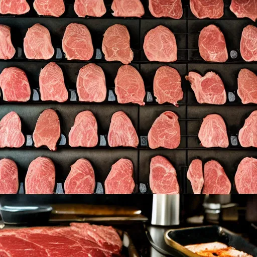 Prompt: a wall of gordon ramseys screaming that the meat is raw