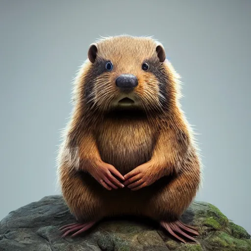 Image similar to hyperrealistic dslr film still of justin bieber disguised as a beaver, beaver dam, stunning 8 k octane comprehensive 3 d render, inspired by istvan sandorfi & greg rutkowski & unreal engine, perfect symmetry, dim volumetric cinematic lighting, extremely hyper - detailed, incredibly real lifelike attributes & flesh texture, intricate, masterpiece, artstation, stunning