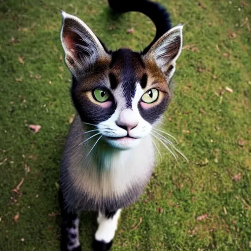 Prompt: a feline goat - cat - hybrid, animal photography