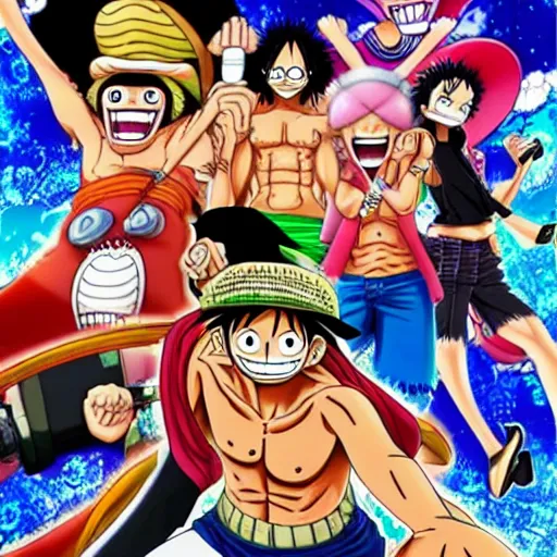 Image similar to the nostalgia critc in the style of one piece anime, high detail, perfect face, perfect body proportion