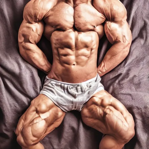 Image similar to a beefed up extremely muscular newborn little baby in a crib, steroids, rippling muscles, huge veins, bulging muscles, ripped, flexing, intense expression, award winning photography, high detail