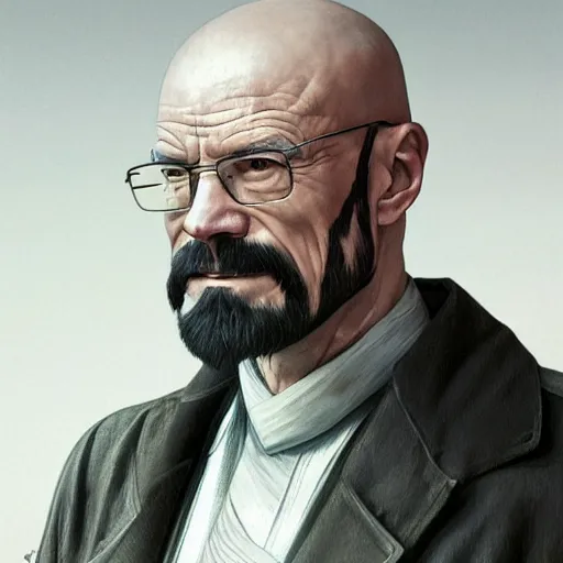 Image similar to chinese walter white, intricate, highly detailed, digital painting, artstation, concept art, smooth, sharp focus, illustration, unreal engine 5, 8 k, art by artgerm and greg rutkowski and alphonse mucha