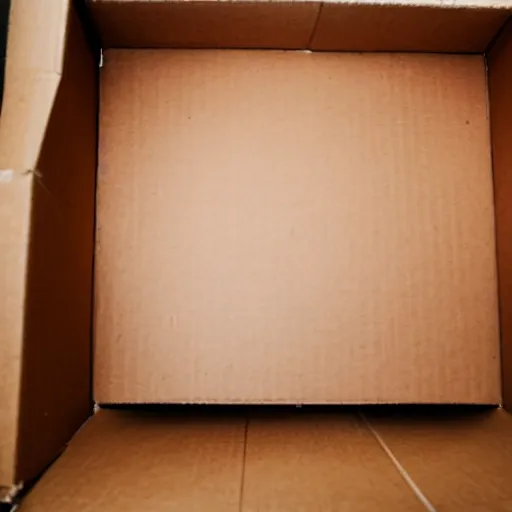 Image similar to a man inside a cardboard box