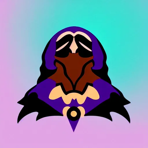 Image similar to Raven, in the style of dribbble.com mascot