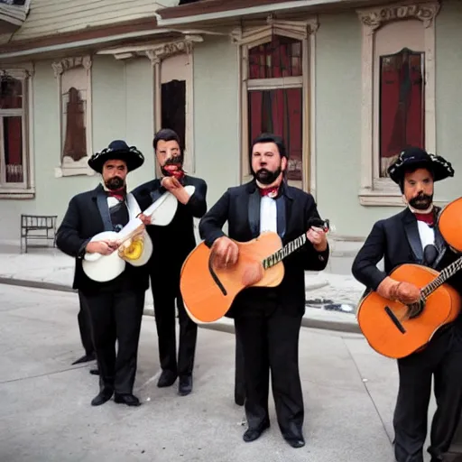 Image similar to sad mariachi band