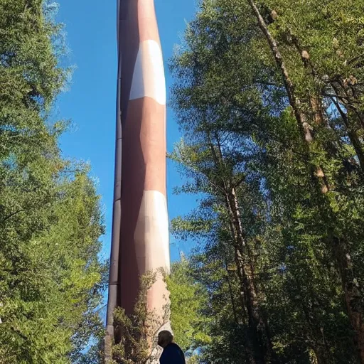 Prompt: 100 foot tall grandma, wide angle