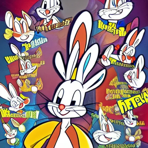 Prompt: bugs bunny multiverse