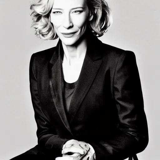 Image similar to cate blanchett , comedy, movie poster,