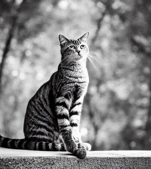 Image similar to award winning 5 5 mm portrait photo of an admiral cat in full military outfit and aviators, in a park by luis royo. soft light. sony a 7 r iv