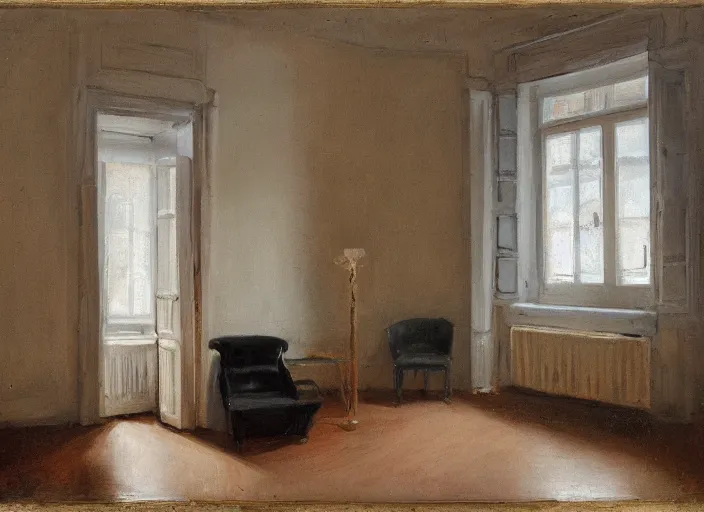 Prompt: a room by alexander bogen