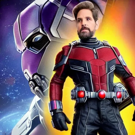 Image similar to Ant Man infiltrating Thanos\'s orifice