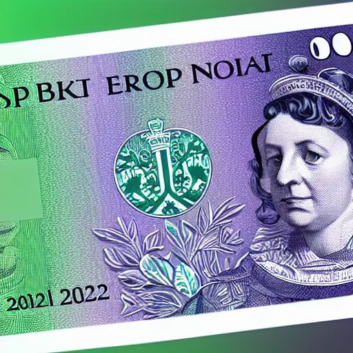 Image similar to concept design of british £ 5 0 note for the year 2 0 3 3