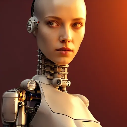 Prompt: Perfectly-Centered Portrait-Photograph of Mechanical Cyberpunk Female Android, upper torso, upper body, intricate, elegant, super highly detailed, professional digital painting, artstation, concept art, smooth, sharp focus, no blur, no dof, extreme illustration, Unreal Engine 5, Photorealism, HD quality, 8k resolution, cinema 4d, 3D, beautiful, cinematic, art by artgerm and greg rutkowski and alphonse mucha and loish and WLOP