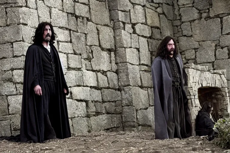 Image similar to film still Christian Bale as Sirius Black in Harry Potter movie