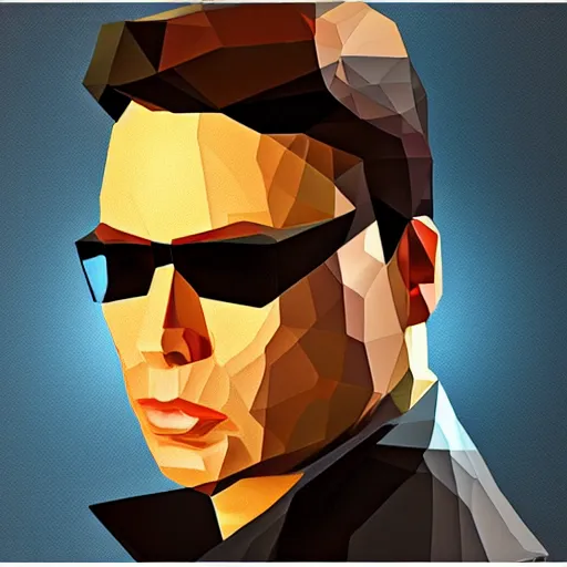 Image similar to low poly john travolta in goldeneye 64 cover art