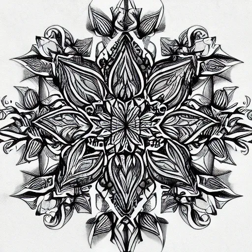 Image similar to Honeycomb cathedral tattoo design.