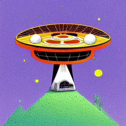 Prompt: the mothership is lame, digital art