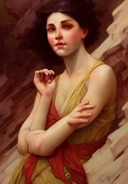 Prompt: lisa manoban intricate, elegant, highly detailed, digital painting, artstation, concept art, smooth, sharp focus, illustration, art by artgerm and greg rutkowski and alphonse mucha and william - adolphe bouguereau