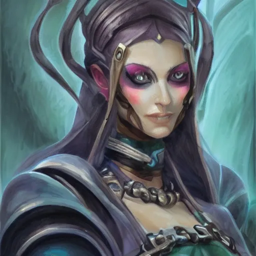 Image similar to female portrait, ravnica